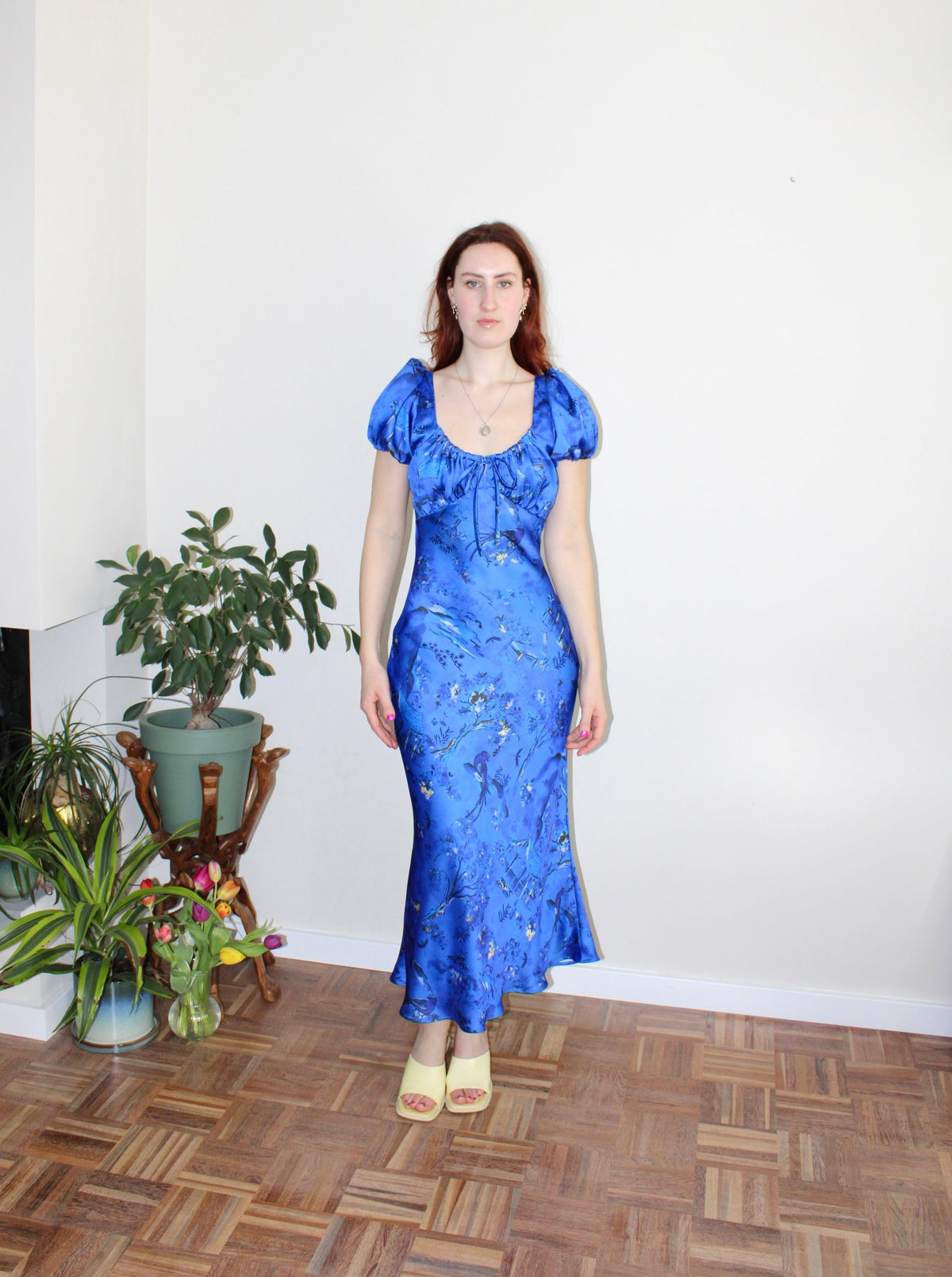 Sample - Lara midi dress blue print