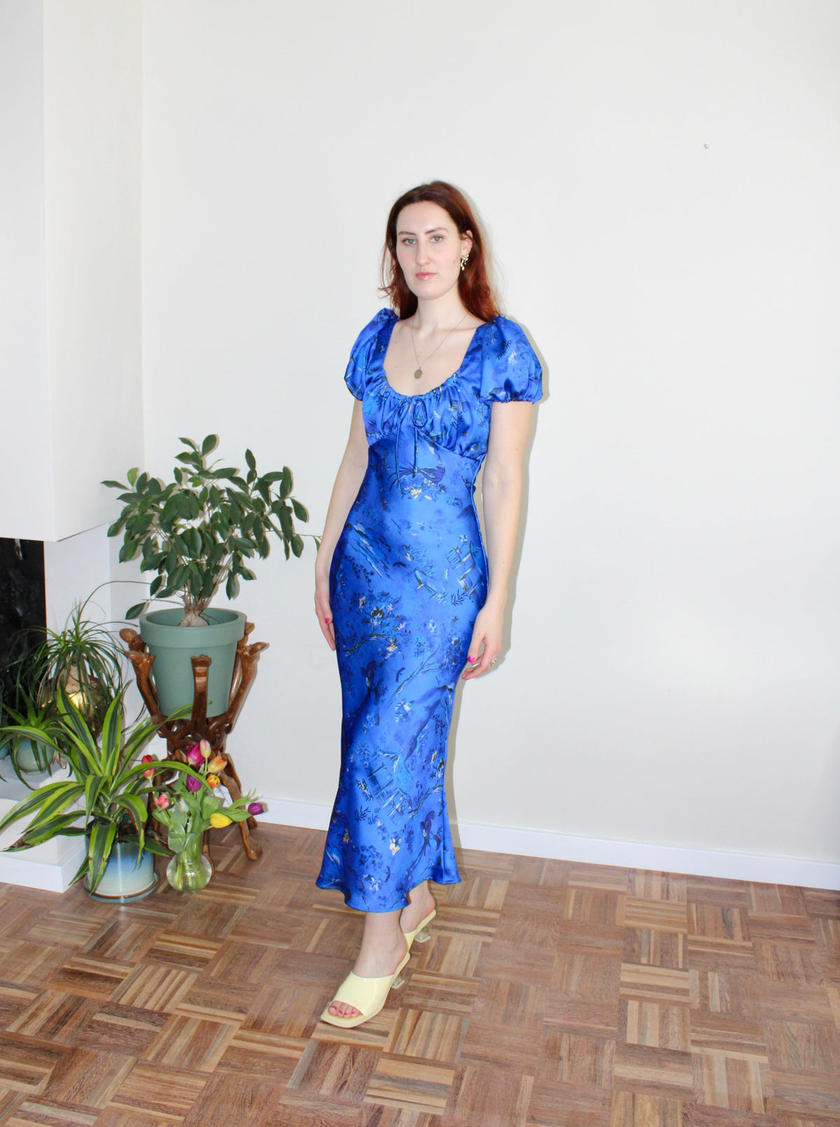 Sample - Lara midi dress blue print