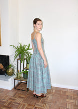 Load image into Gallery viewer, Felicity dress midi plaid aqua
