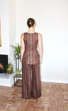 Load image into Gallery viewer, Amelia top brown stripe linen
