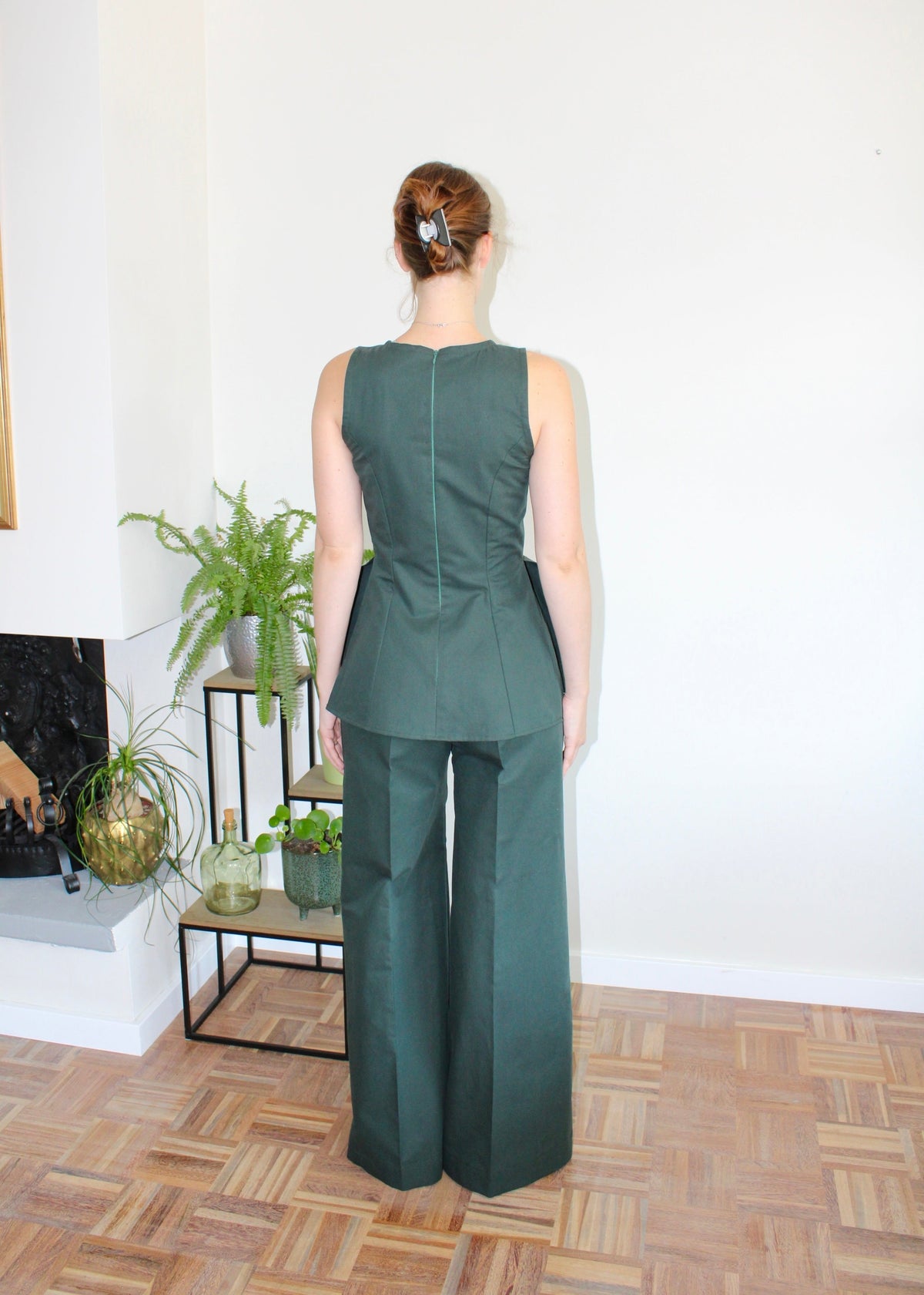 Sample - Amelia set dark green cotton