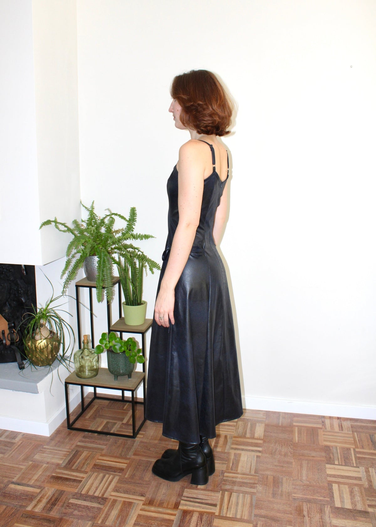 Sample - Halo dress navy blue