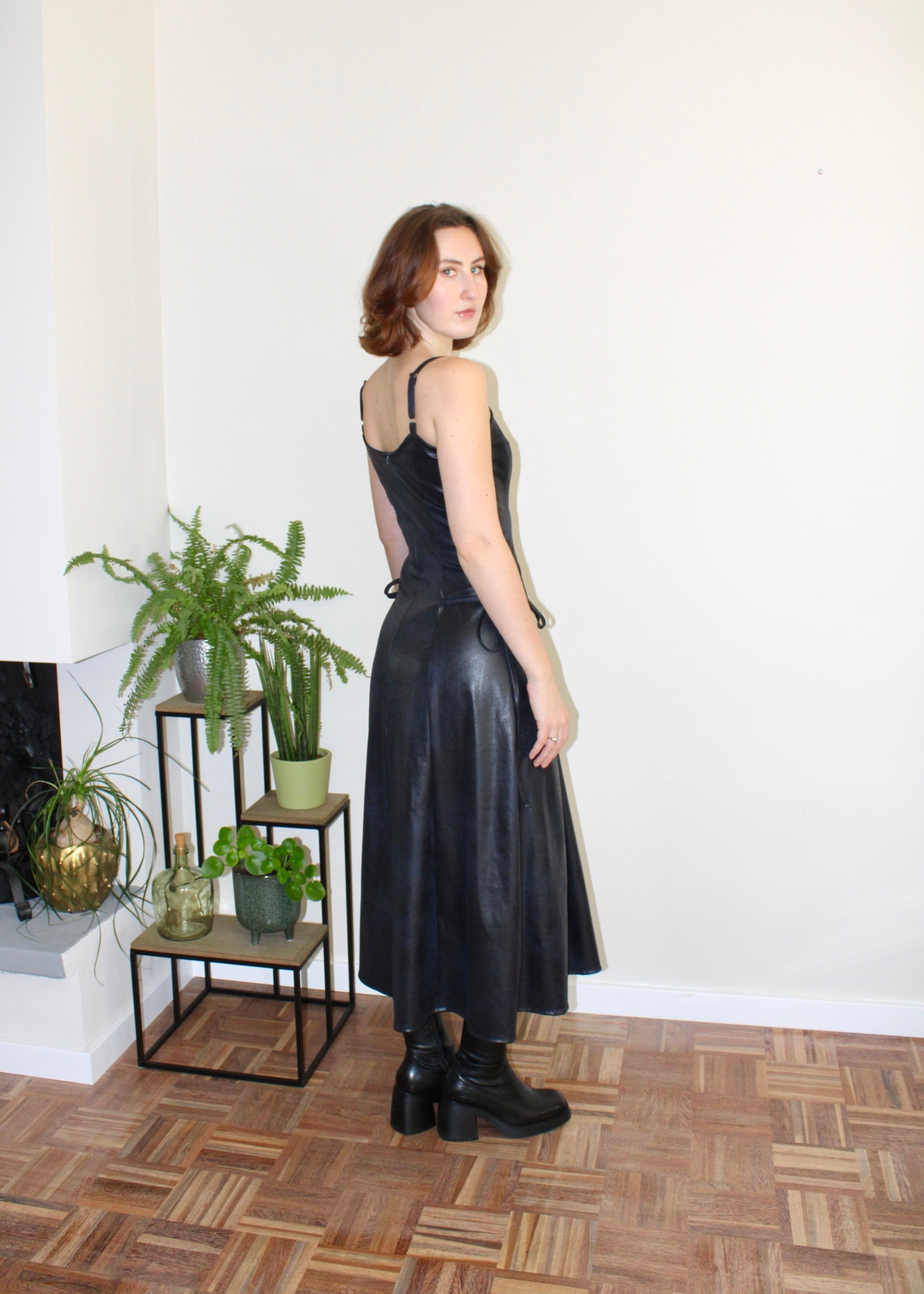 Sample - Halo dress navy blue