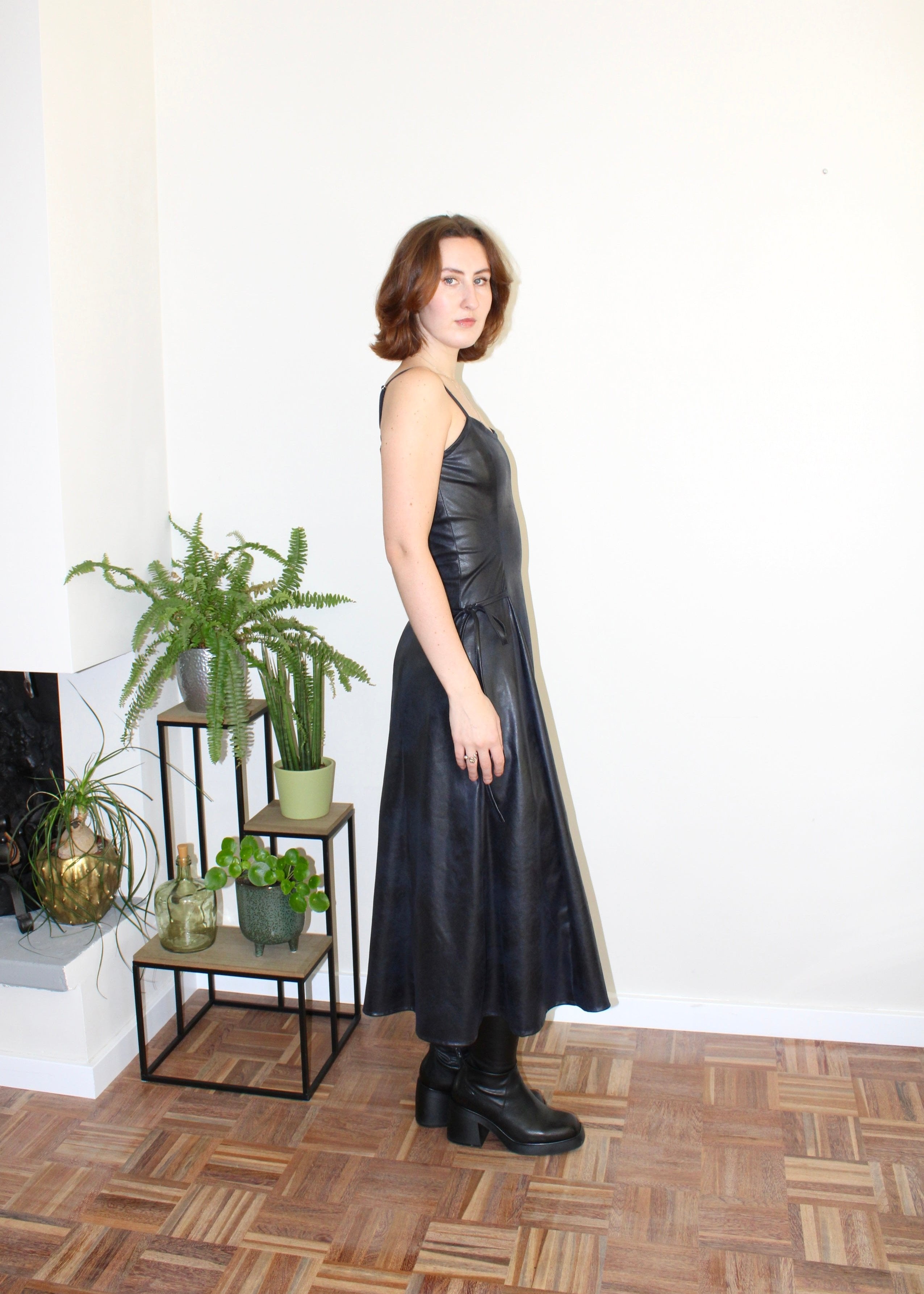 Sample - Halo dress navy blue