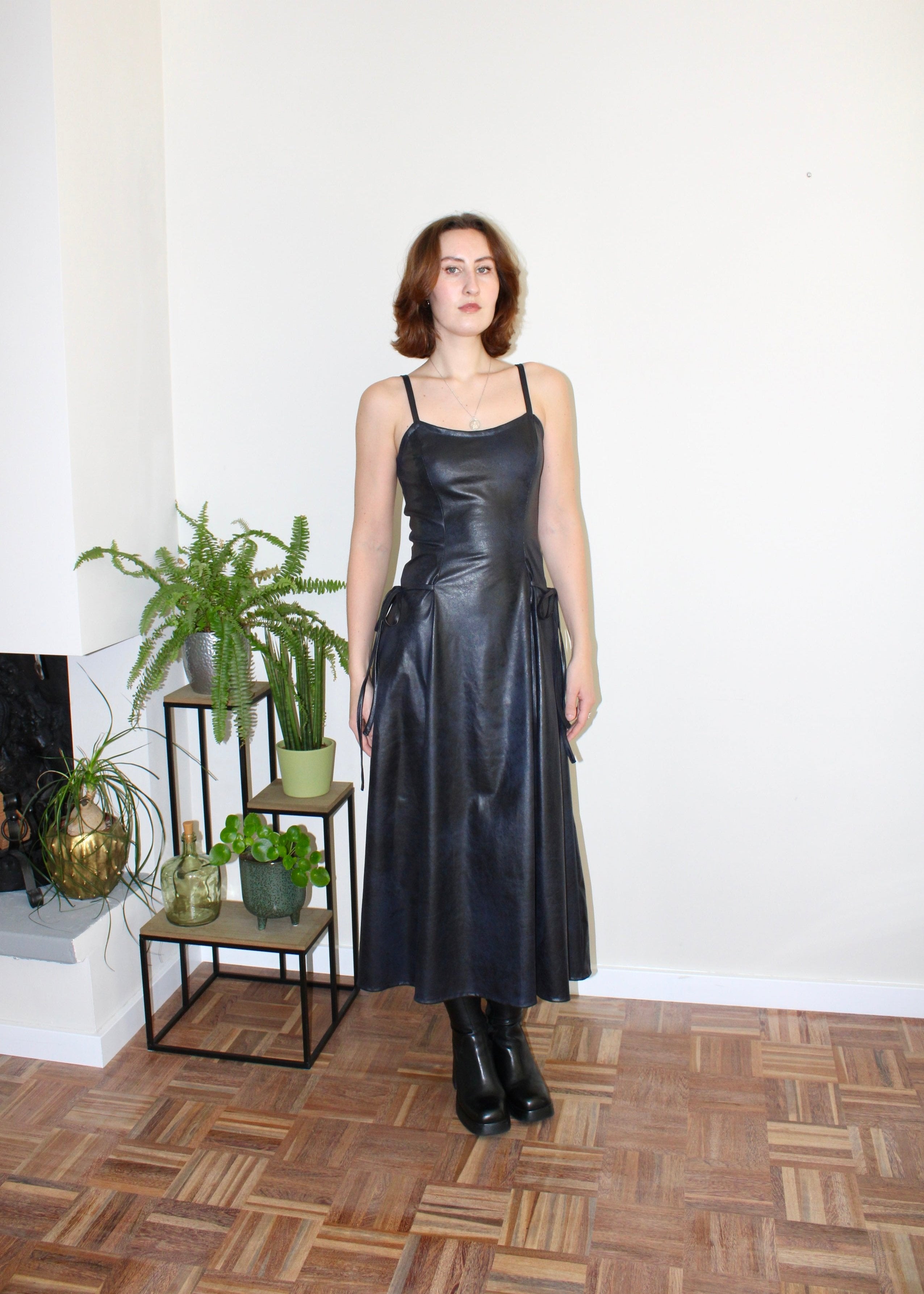 Sample - Halo dress navy blue