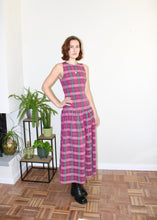 Load image into Gallery viewer, Diana dress sleeveless Pink plaid
