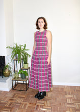 Load image into Gallery viewer, Diana dress sleeveless Pink plaid
