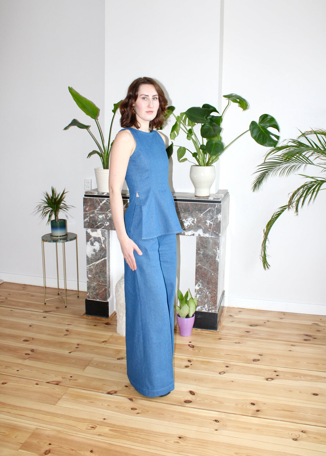 Amelia trousers blue denim