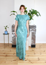 Load image into Gallery viewer, Indigo maxi dress aqua shell
