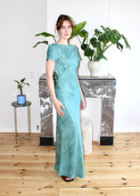 Load image into Gallery viewer, Indigo maxi dress aqua shell
