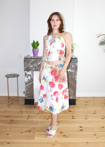 Chloe skirt floral linen