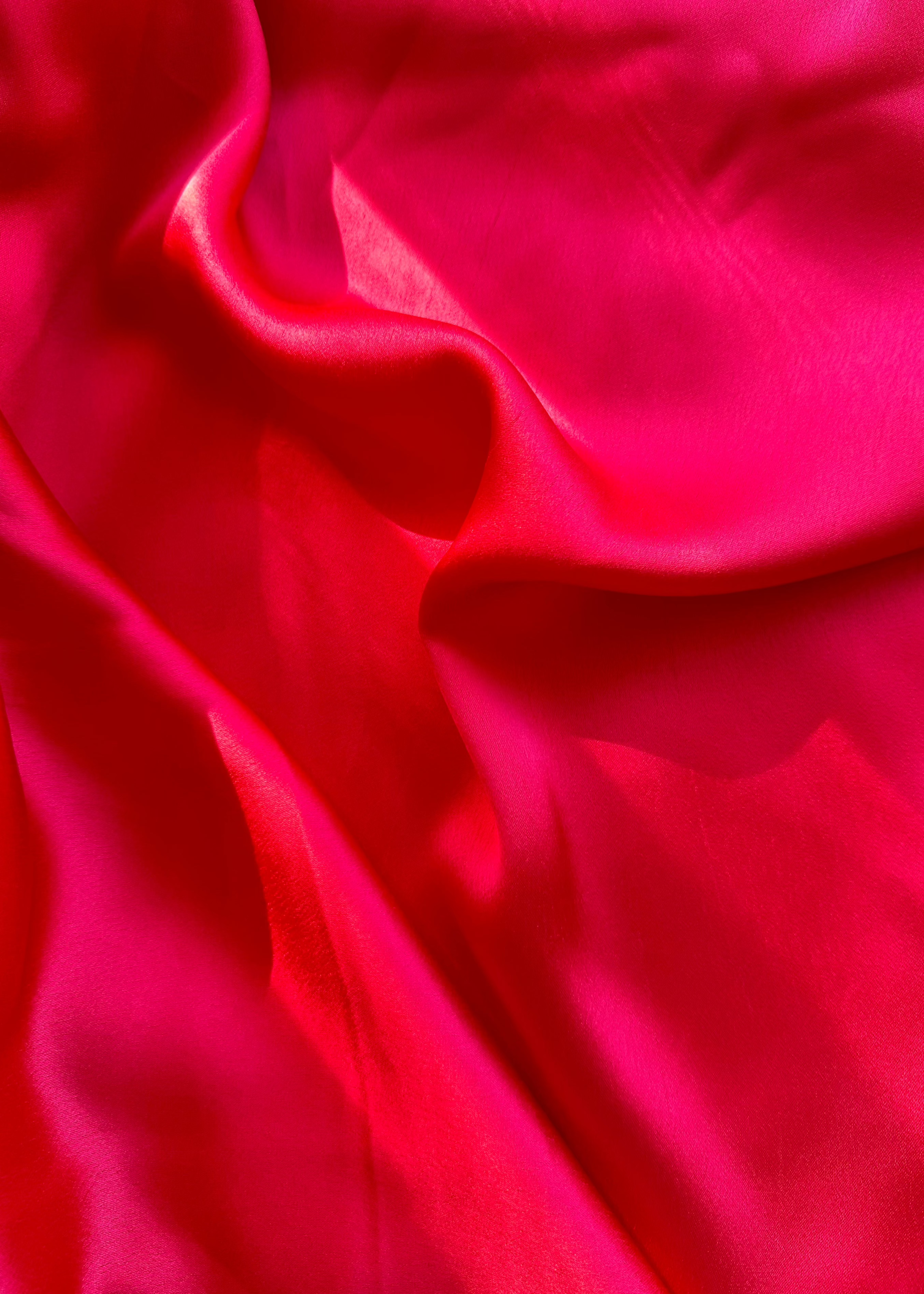 Celine short sleeve maxi dress Raspberry satin