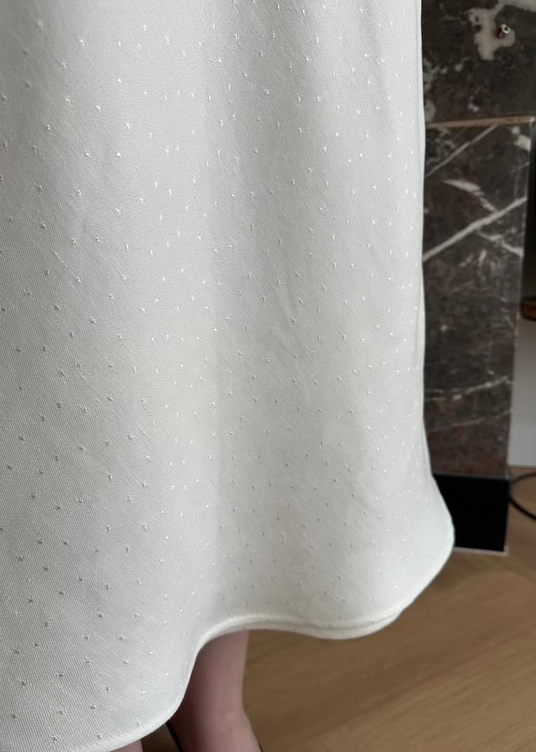 Bias skirt - Ivory linen - XS