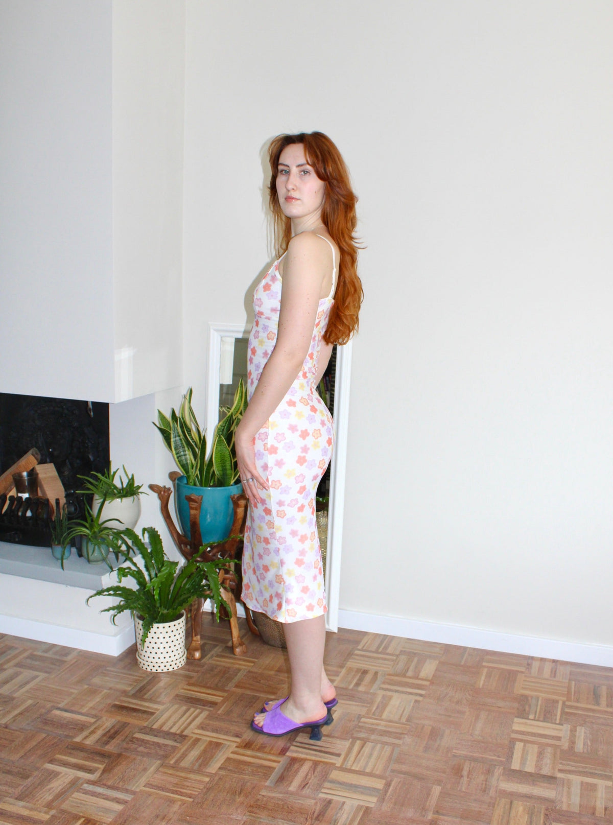 Sample - Inez dress floral mesh