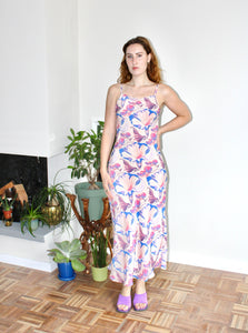 Camille midi dress floral silk