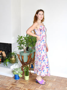 Camille midi dress floral silk