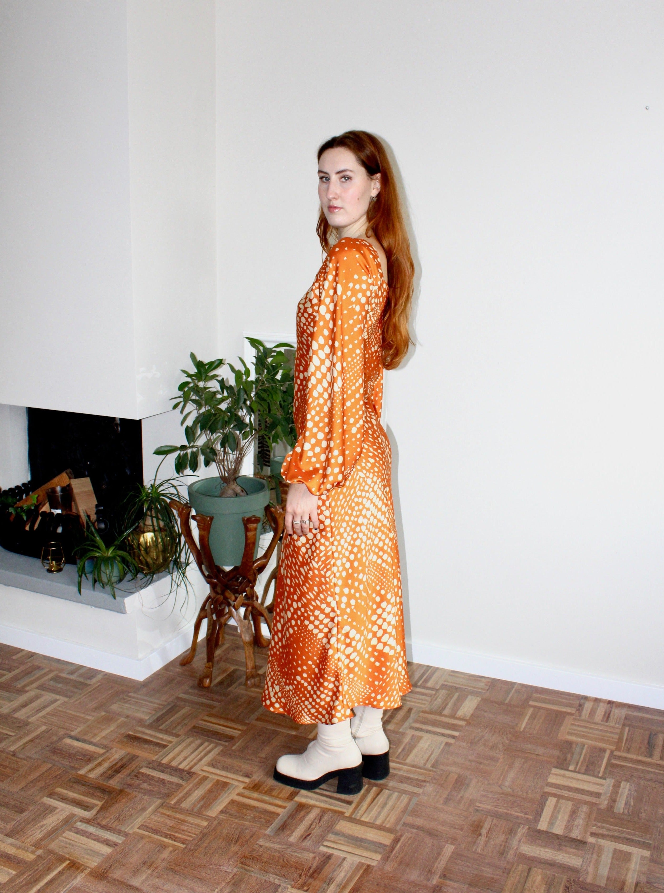 Sample - Maeve dress orange print