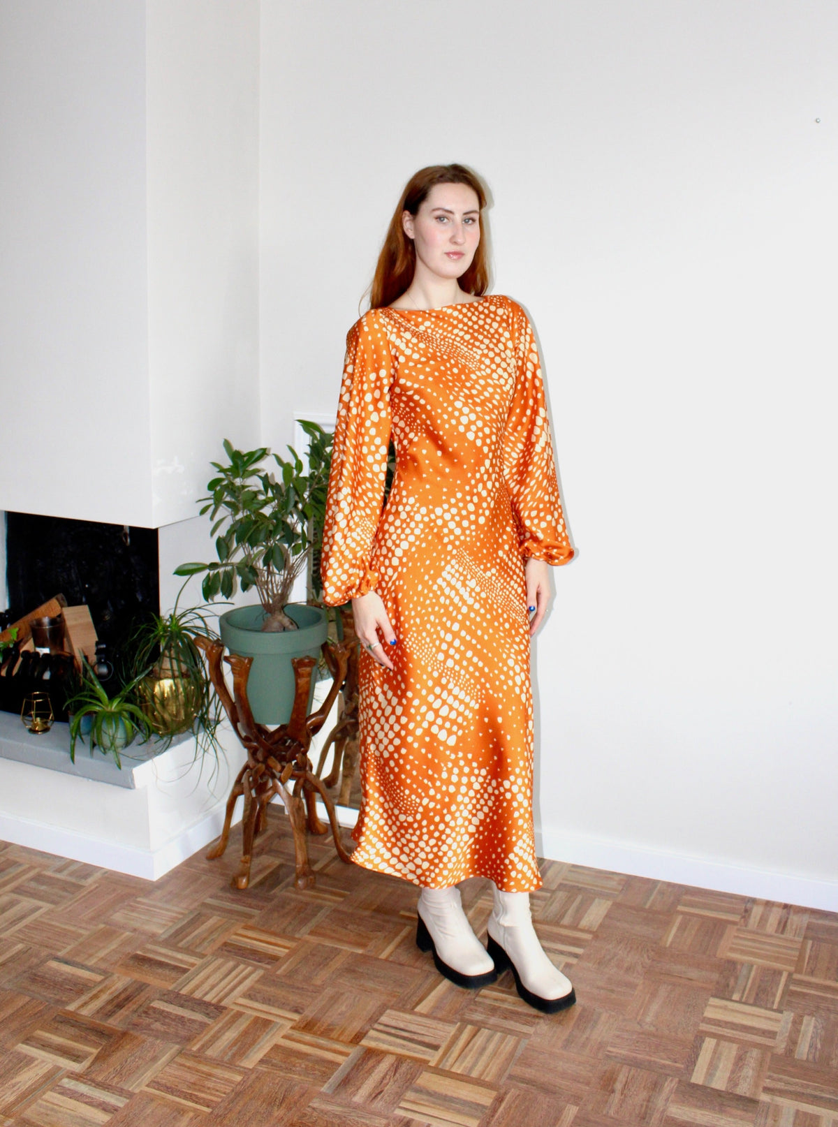 Sample - Maeve dress orange print