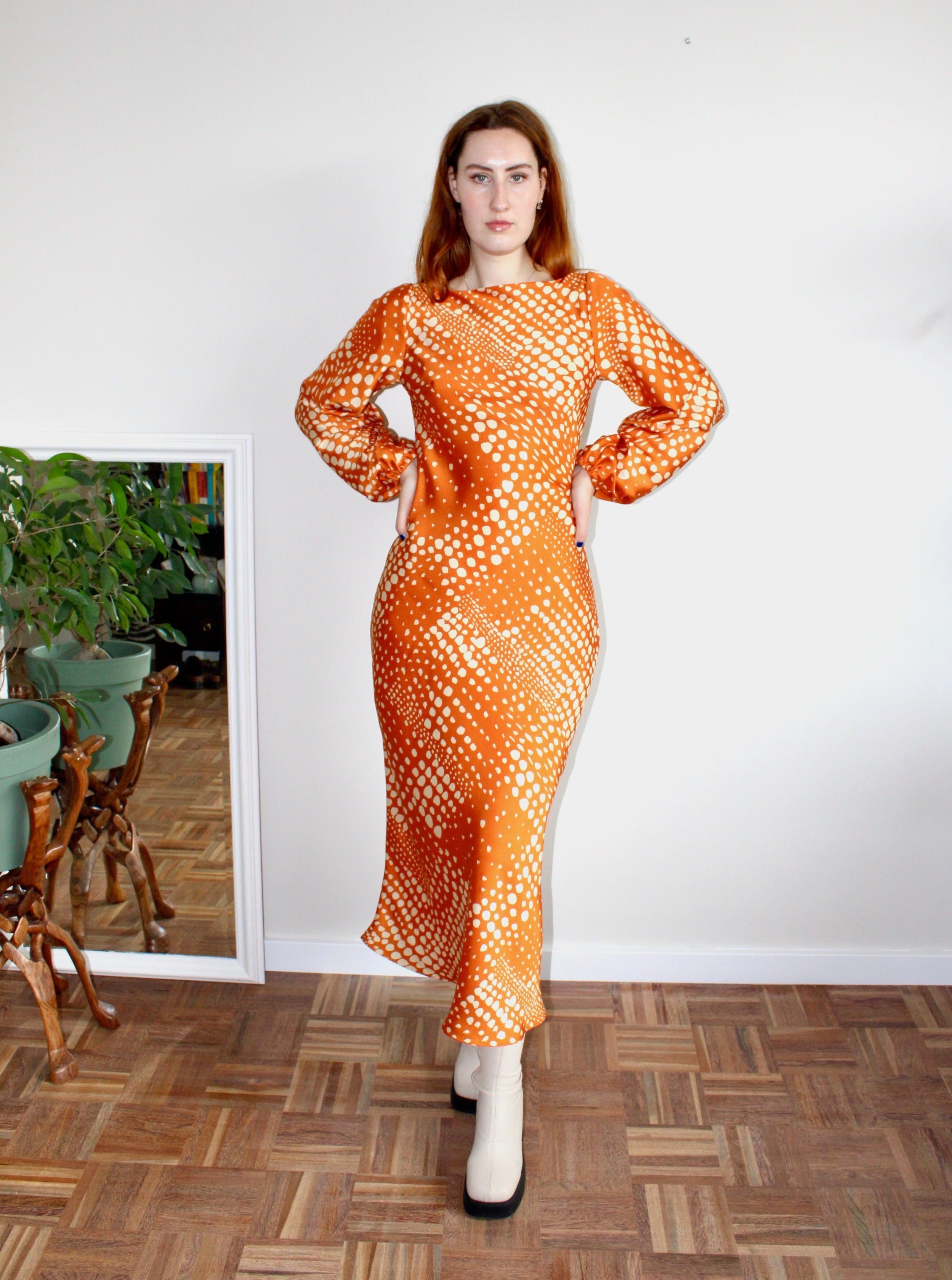 Sample - Maeve dress orange print