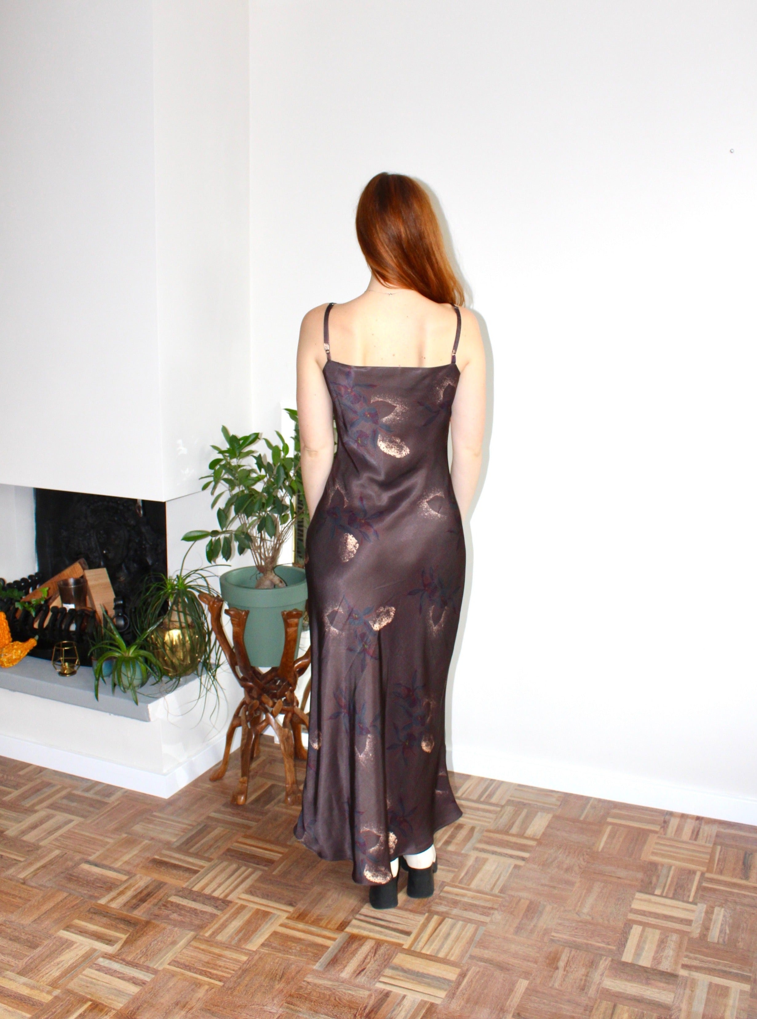 Sample - Camille dress brown floral