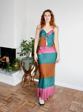 Load image into Gallery viewer, Violetta maxi skirt striped viscose
