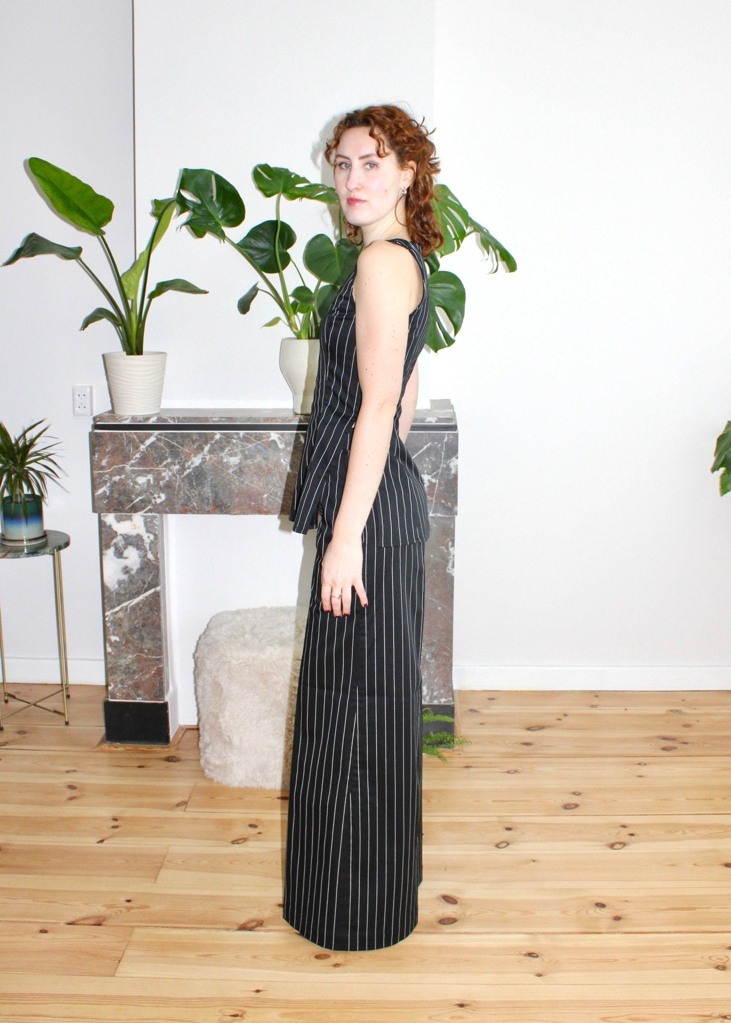 Amelia top black big stripe - Luci's Lemons