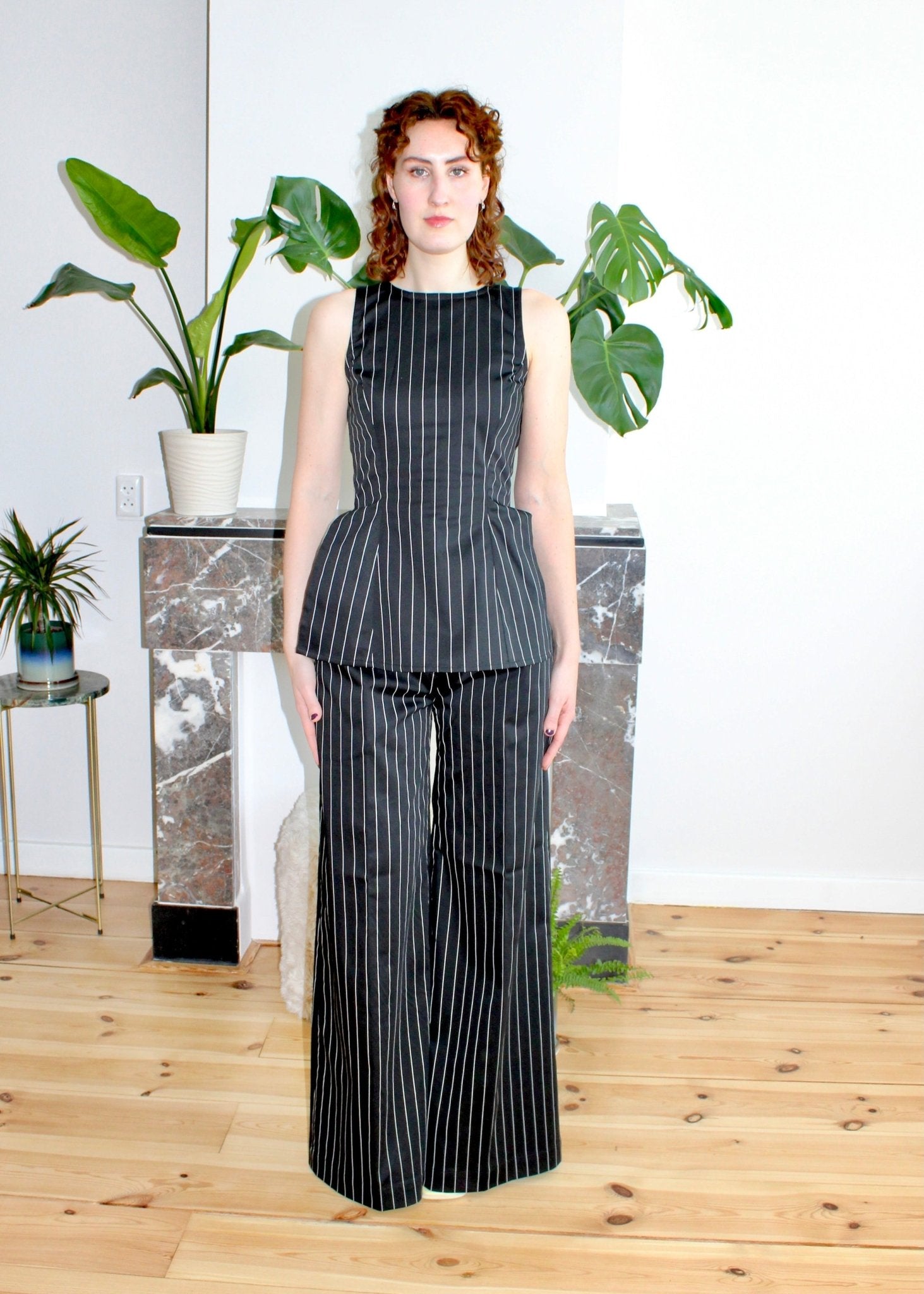 Amelia top black big stripe - Luci's Lemons