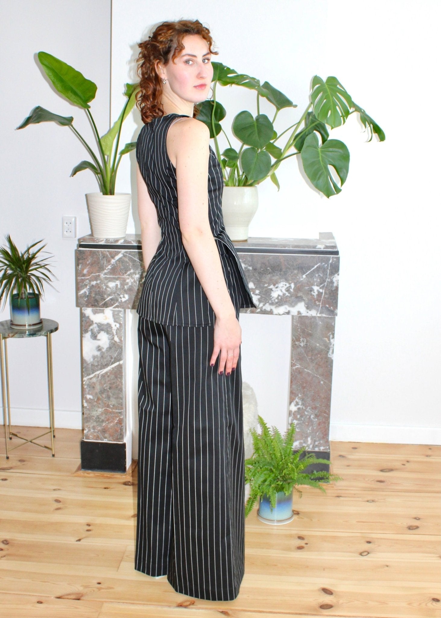Amelia top black big stripe - Luci's Lemons