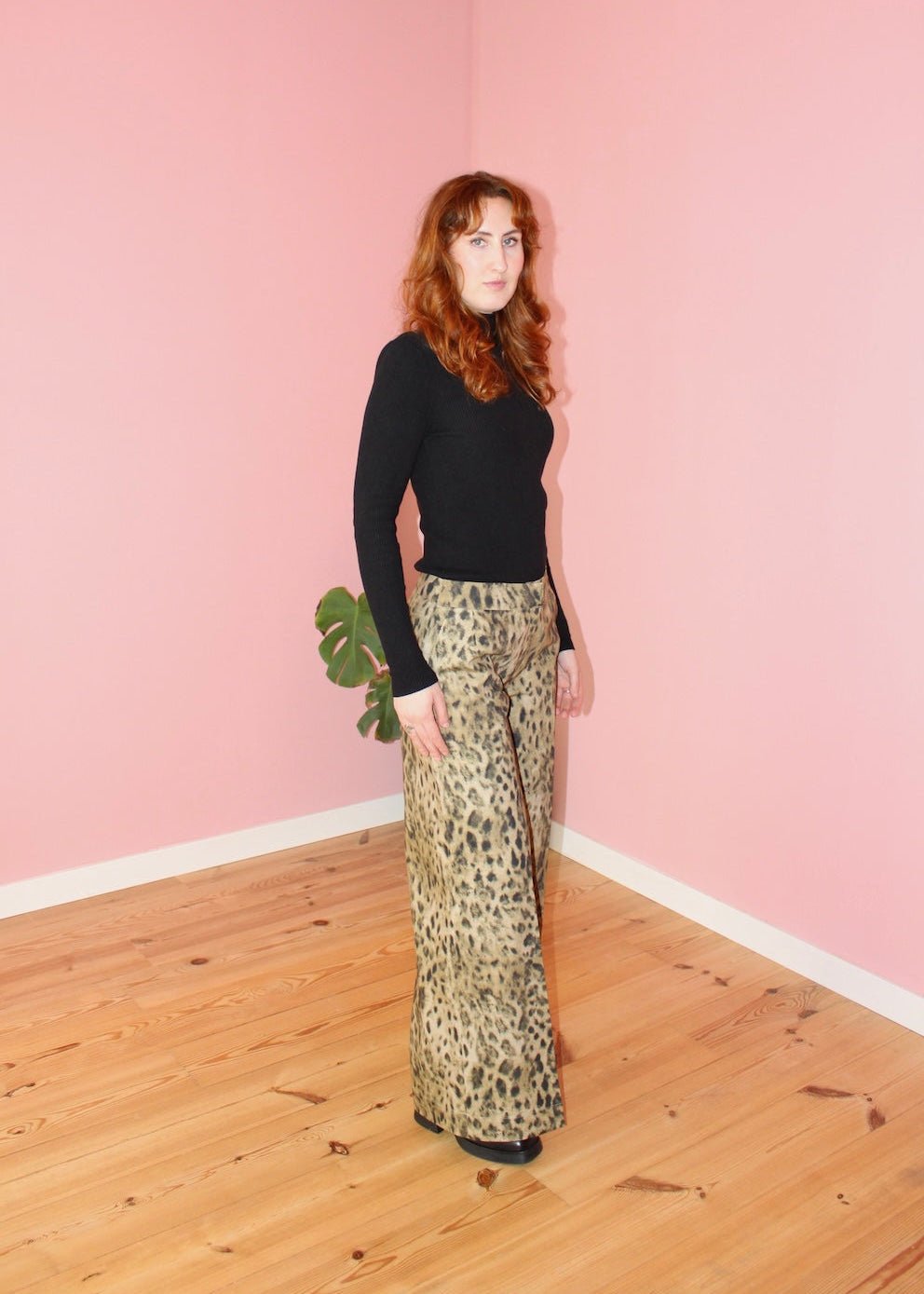 Amelia trousers animal print - Luci's Lemons