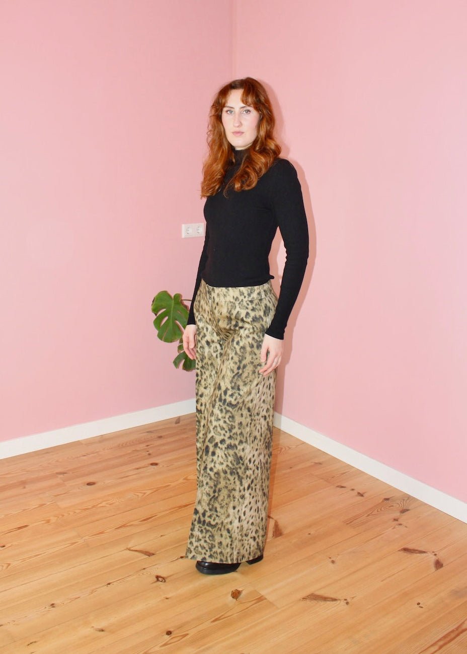 Amelia trousers animal print - Luci's Lemons