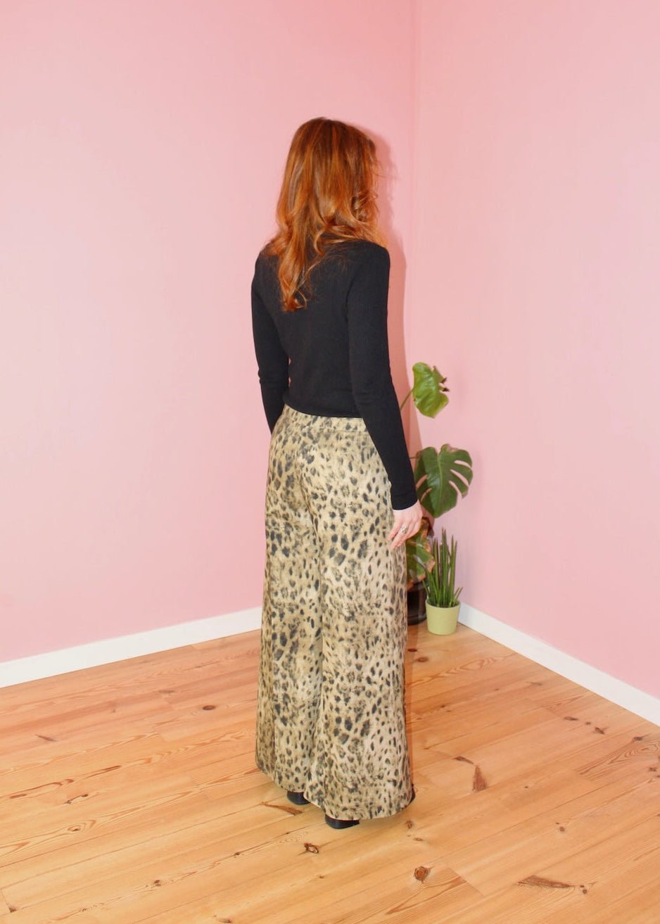 Amelia trousers animal print - Luci's Lemons
