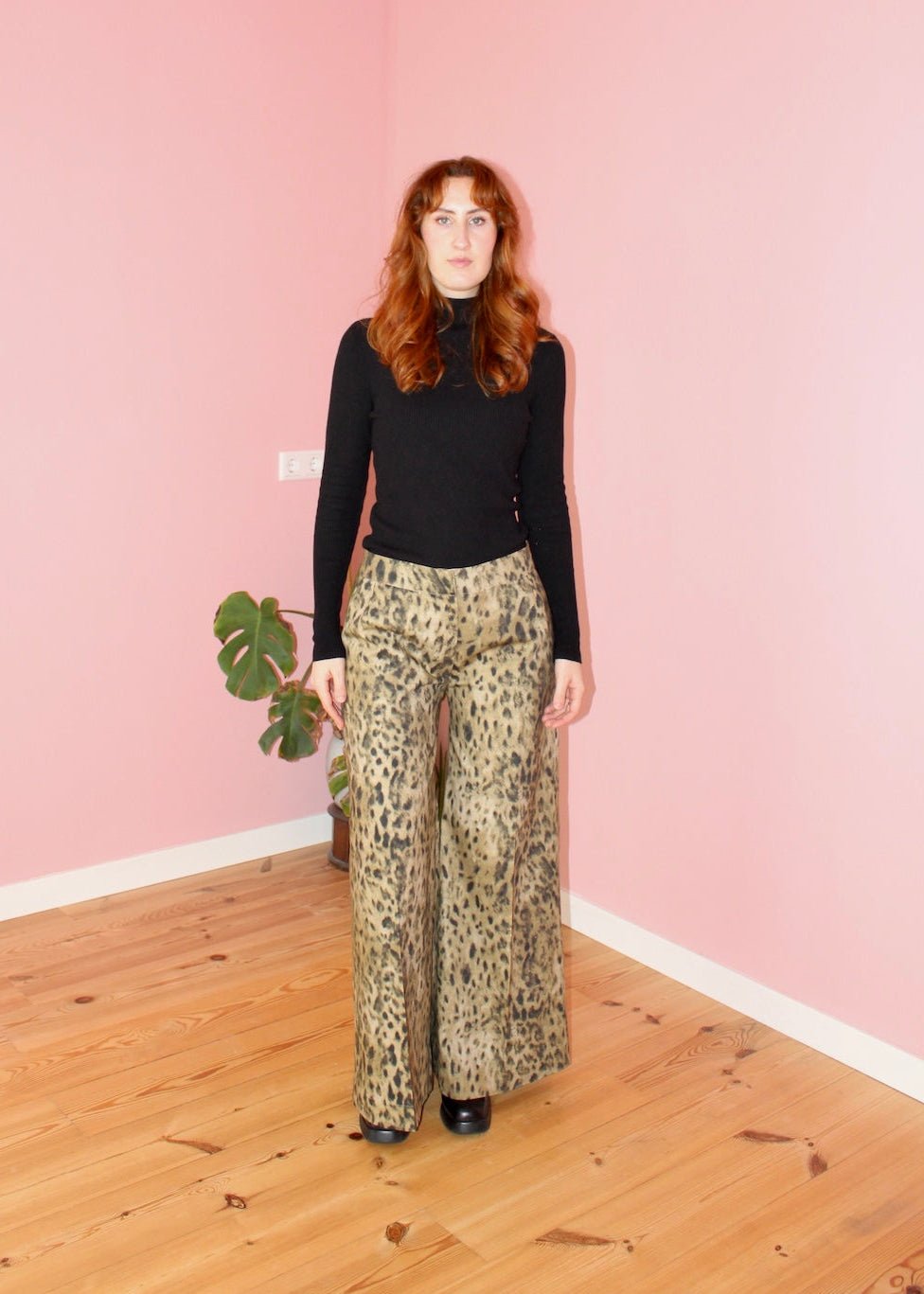 Amelia trousers animal print - Luci's Lemons