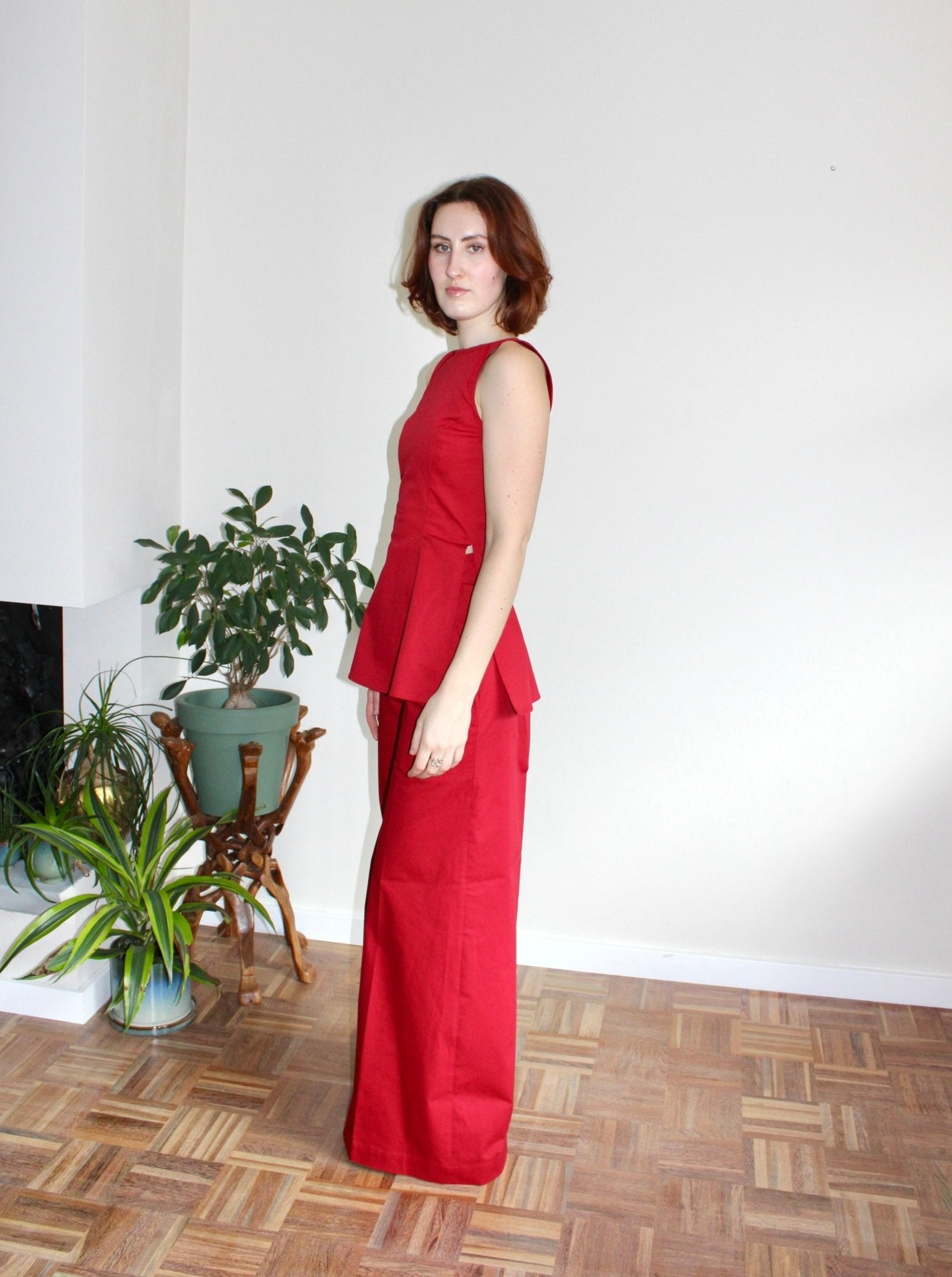 Amelia trousers red - Luci's Lemons