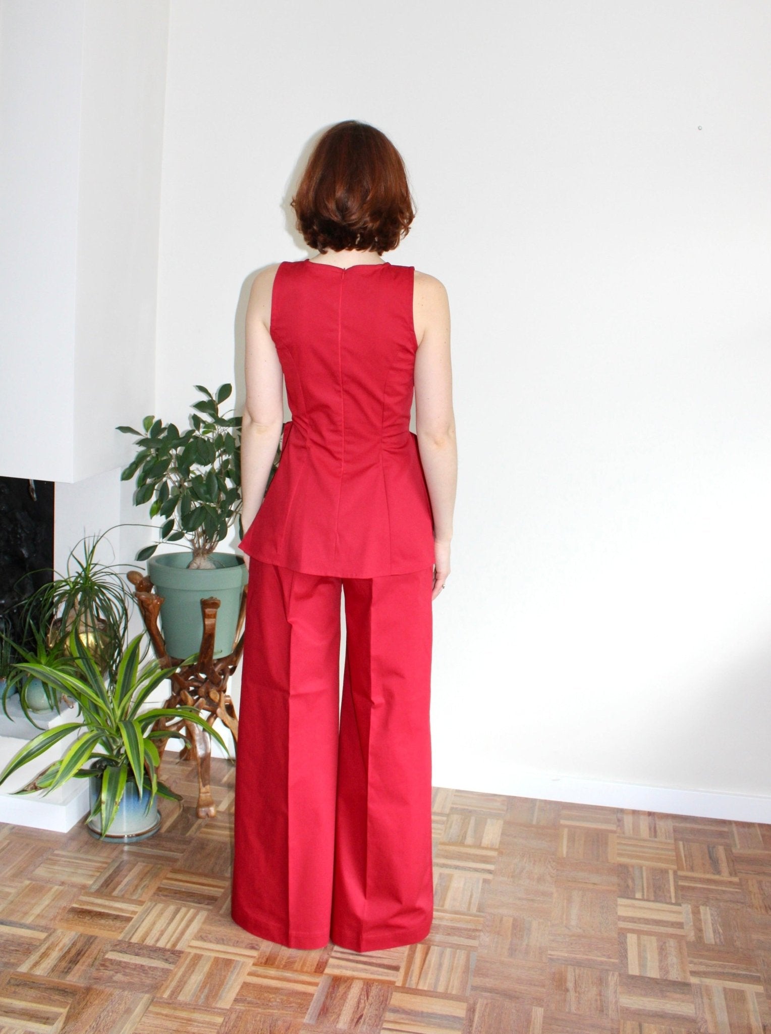 Amelia trousers red - Luci's Lemons