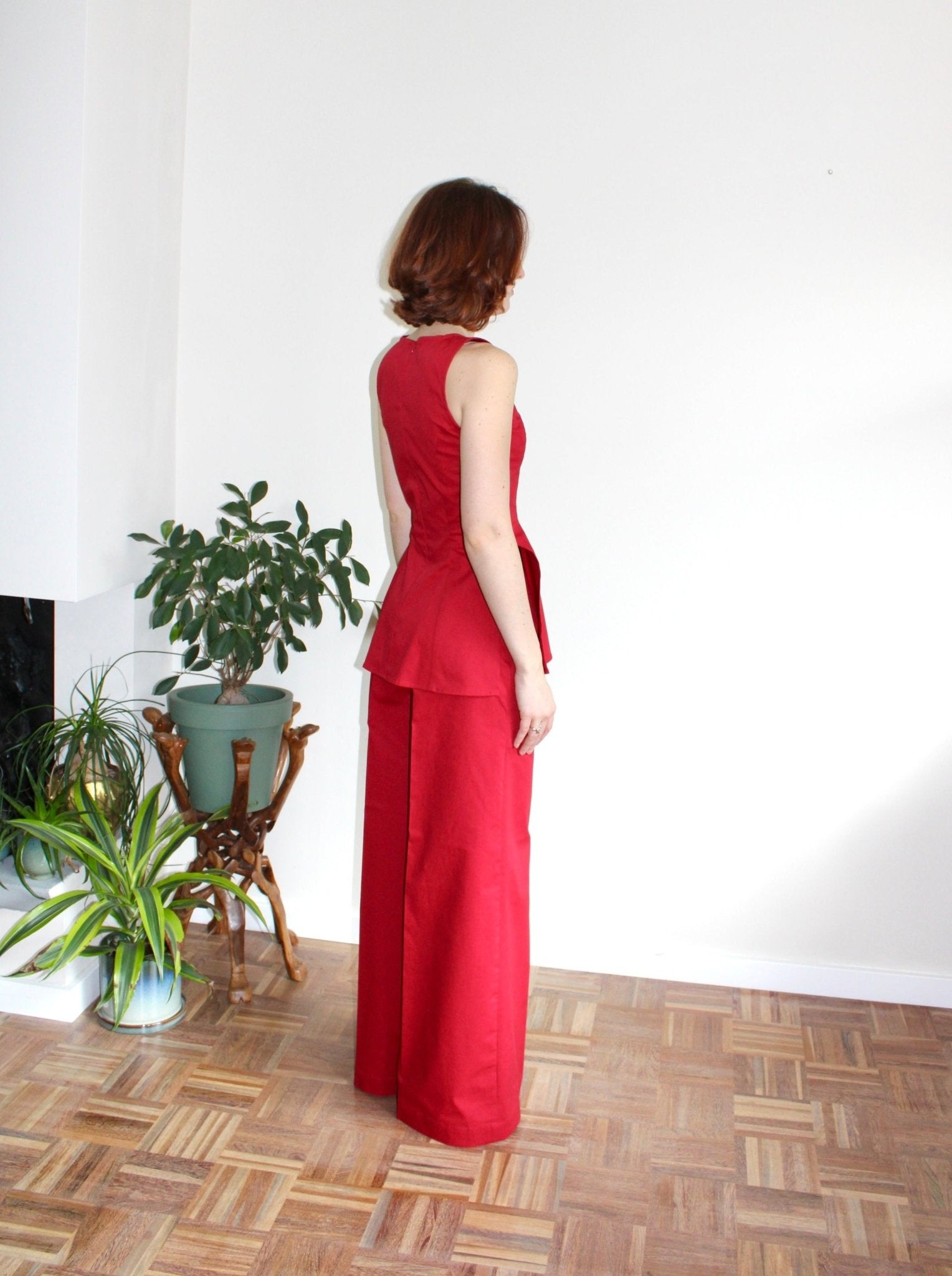 Amelia trousers red - Luci's Lemons