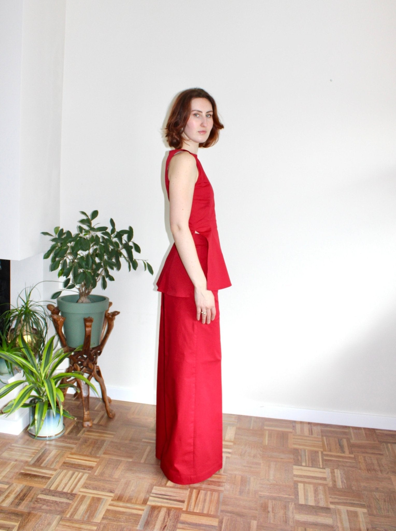 Amelia trousers red - Luci's Lemons