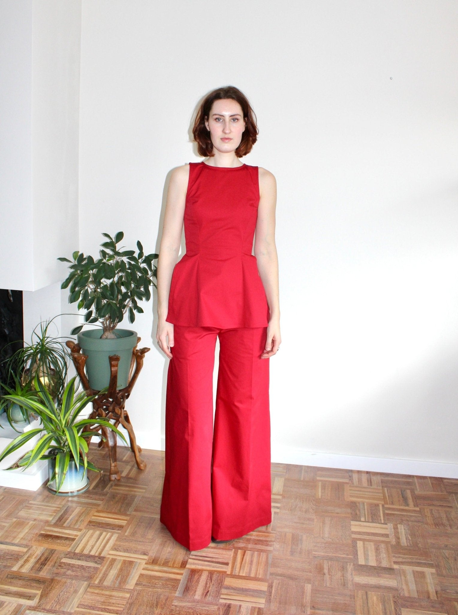 Amelia trousers red - Luci's Lemons