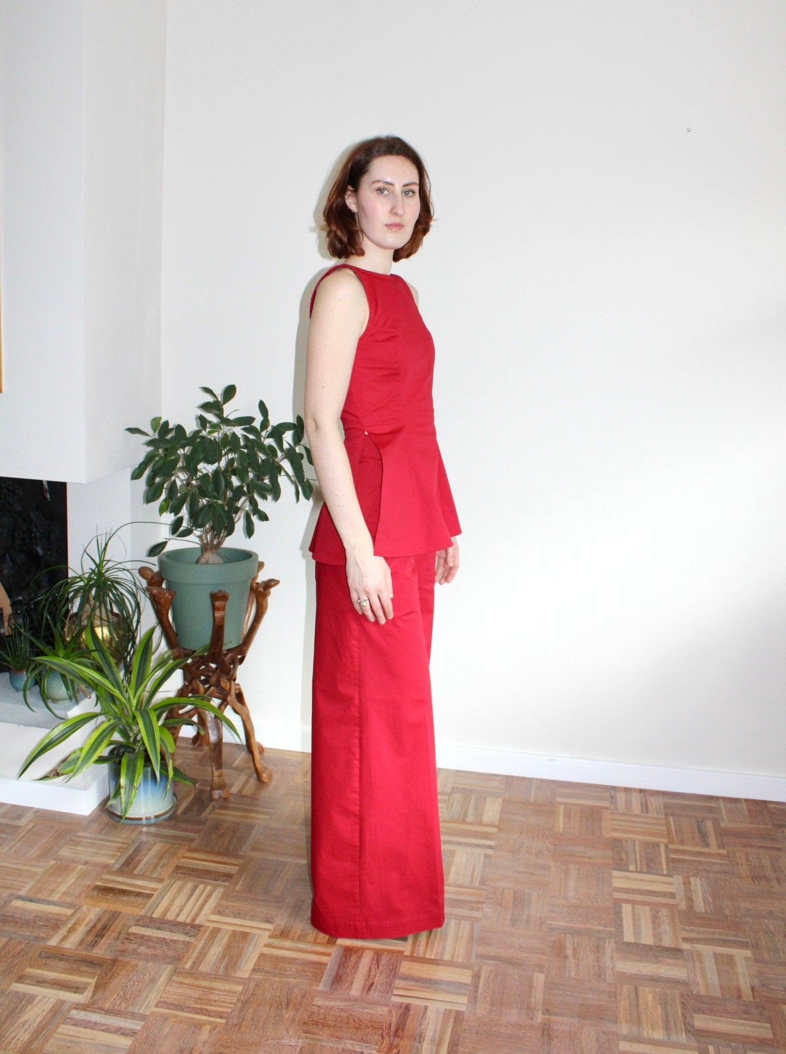 Amelia trousers red - Luci's Lemons