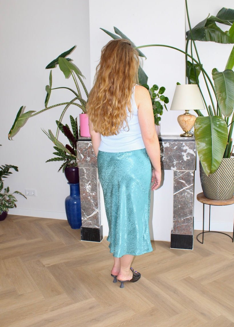 Bias skirt - Aqua shell - S, XL - Luci's Lemons