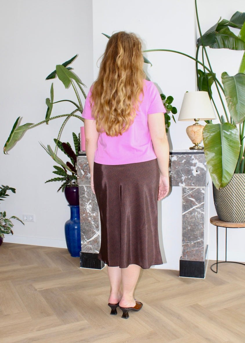 Bias skirt - Brown leopard - S, L - Luci's Lemons
