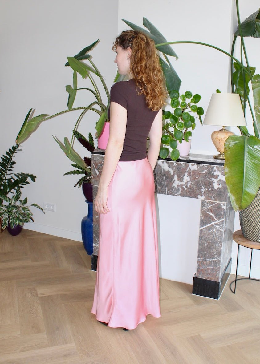 Bias skirt - Salmon pink - M - Luci's Lemons