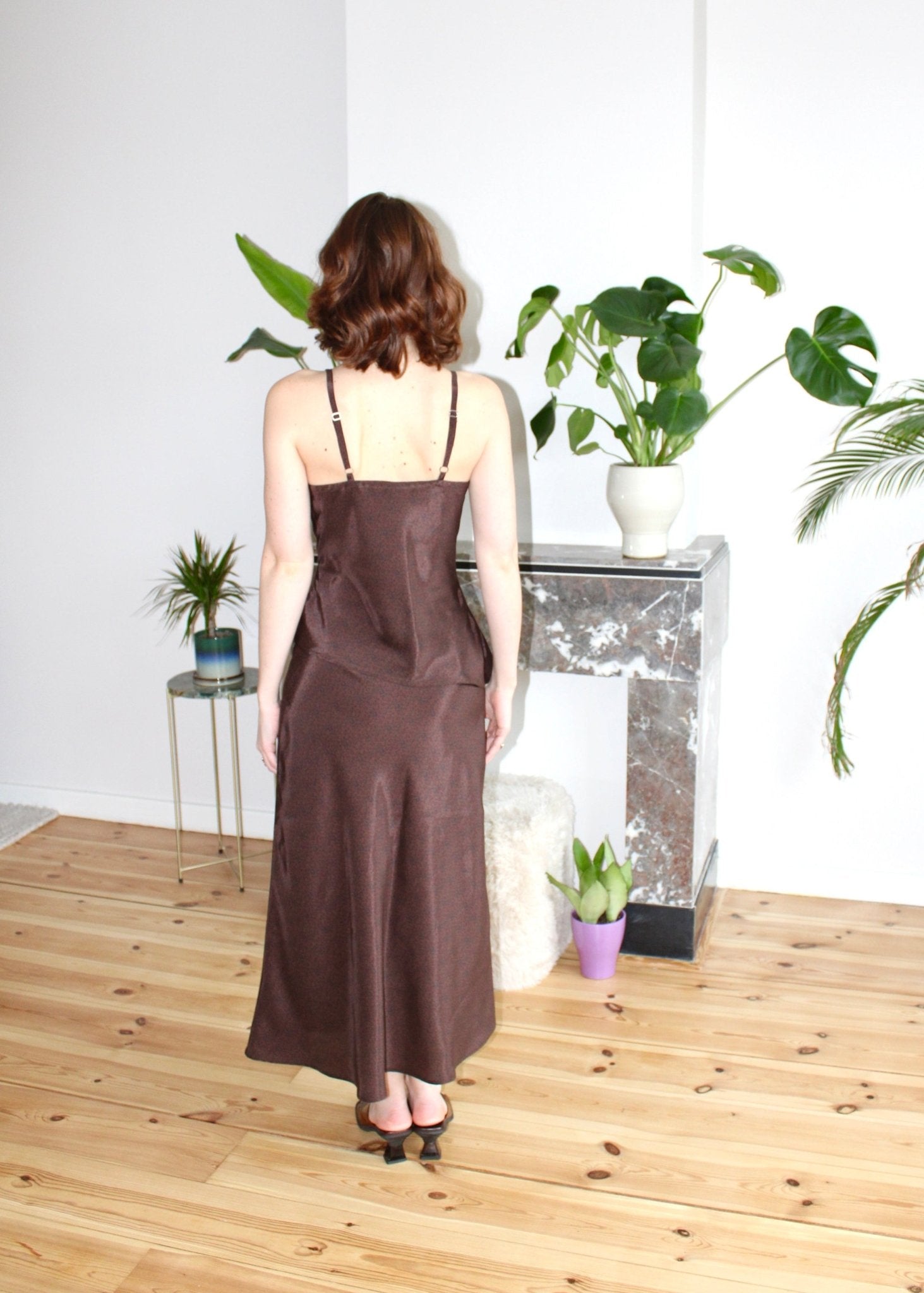 Clementine skirt brown leopard print - Luci's Lemons