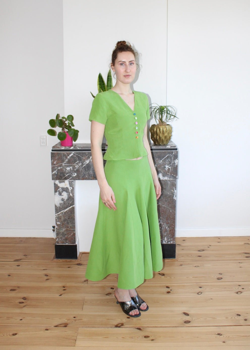 Emma top green - Luci's Lemons