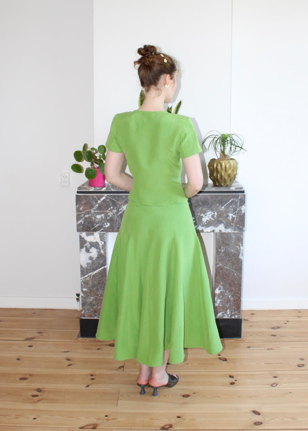 Emma top green - Luci's Lemons