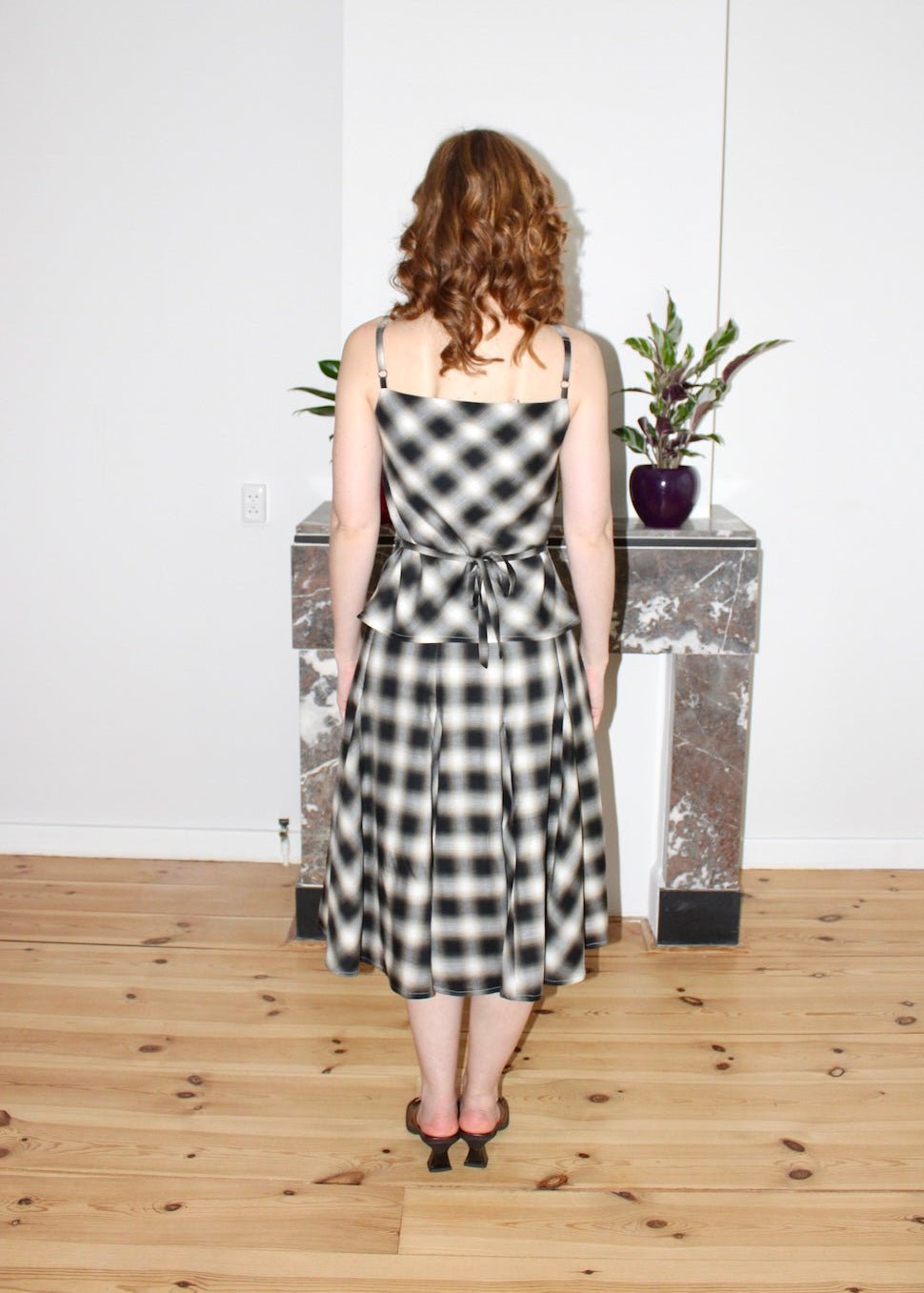 Erin top black plaid - Luci's Lemons