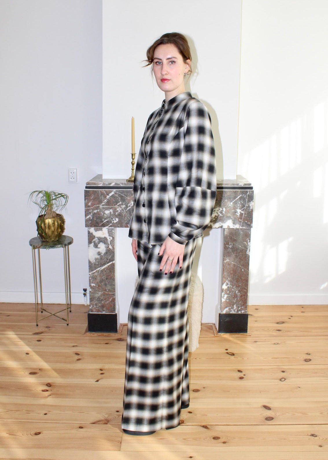 Gloria blouse plaid - Luci's Lemons