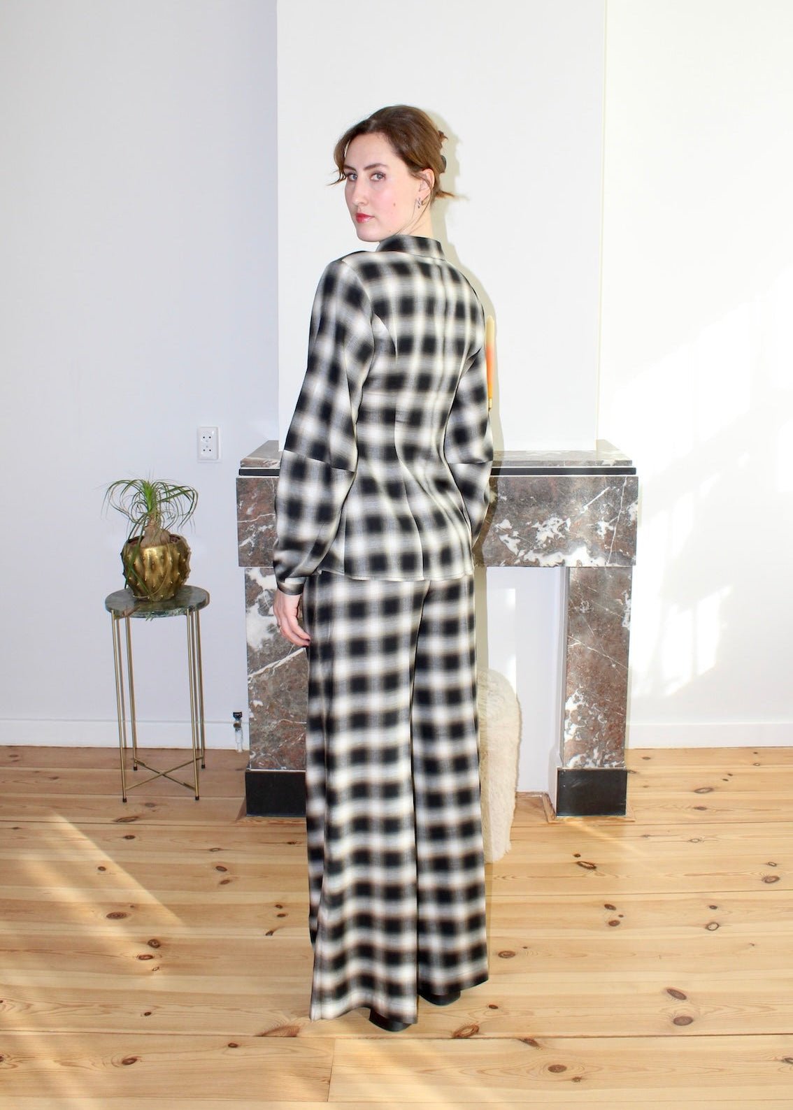 Gloria blouse plaid - Luci's Lemons