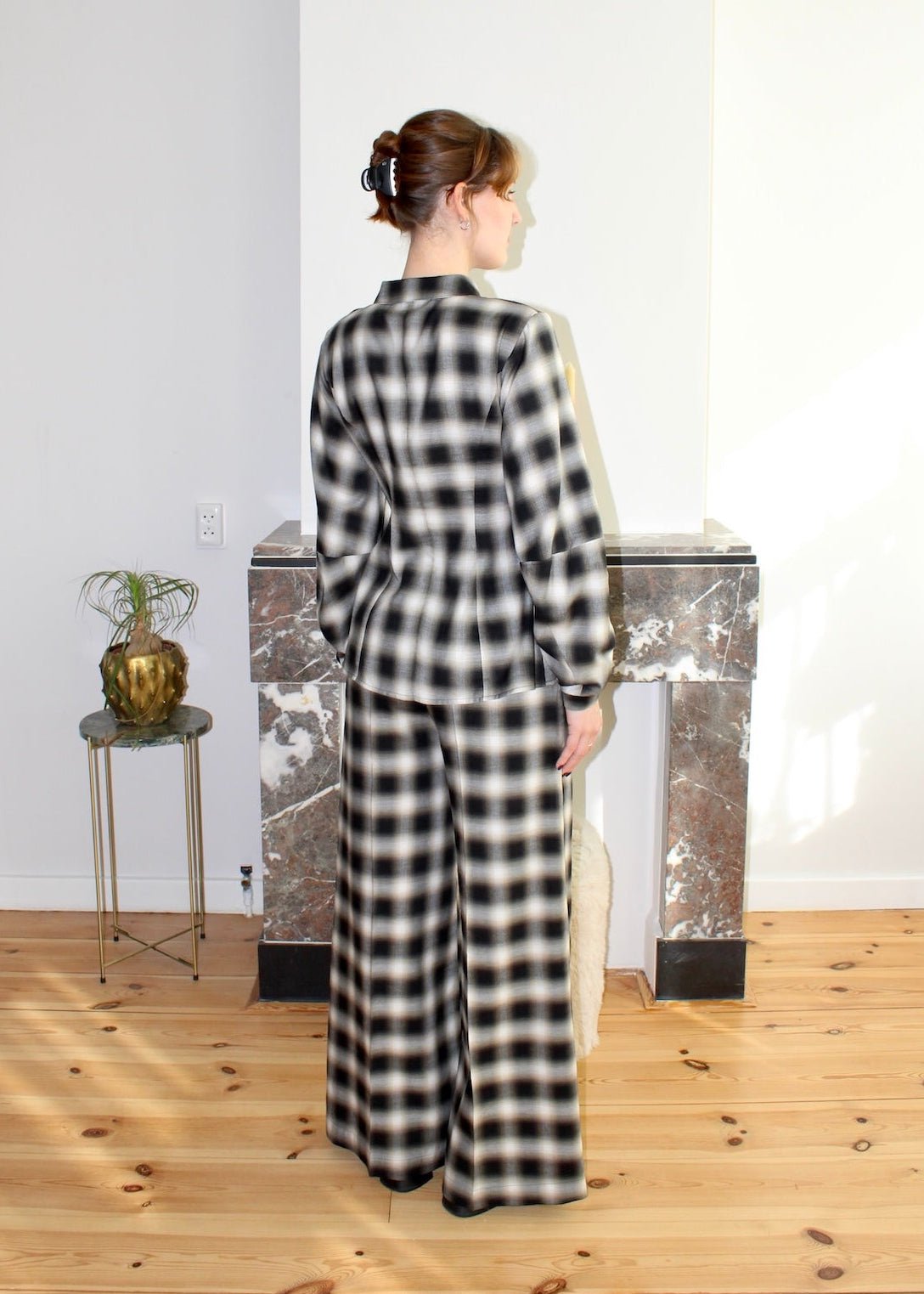 Gloria blouse plaid - Luci's Lemons