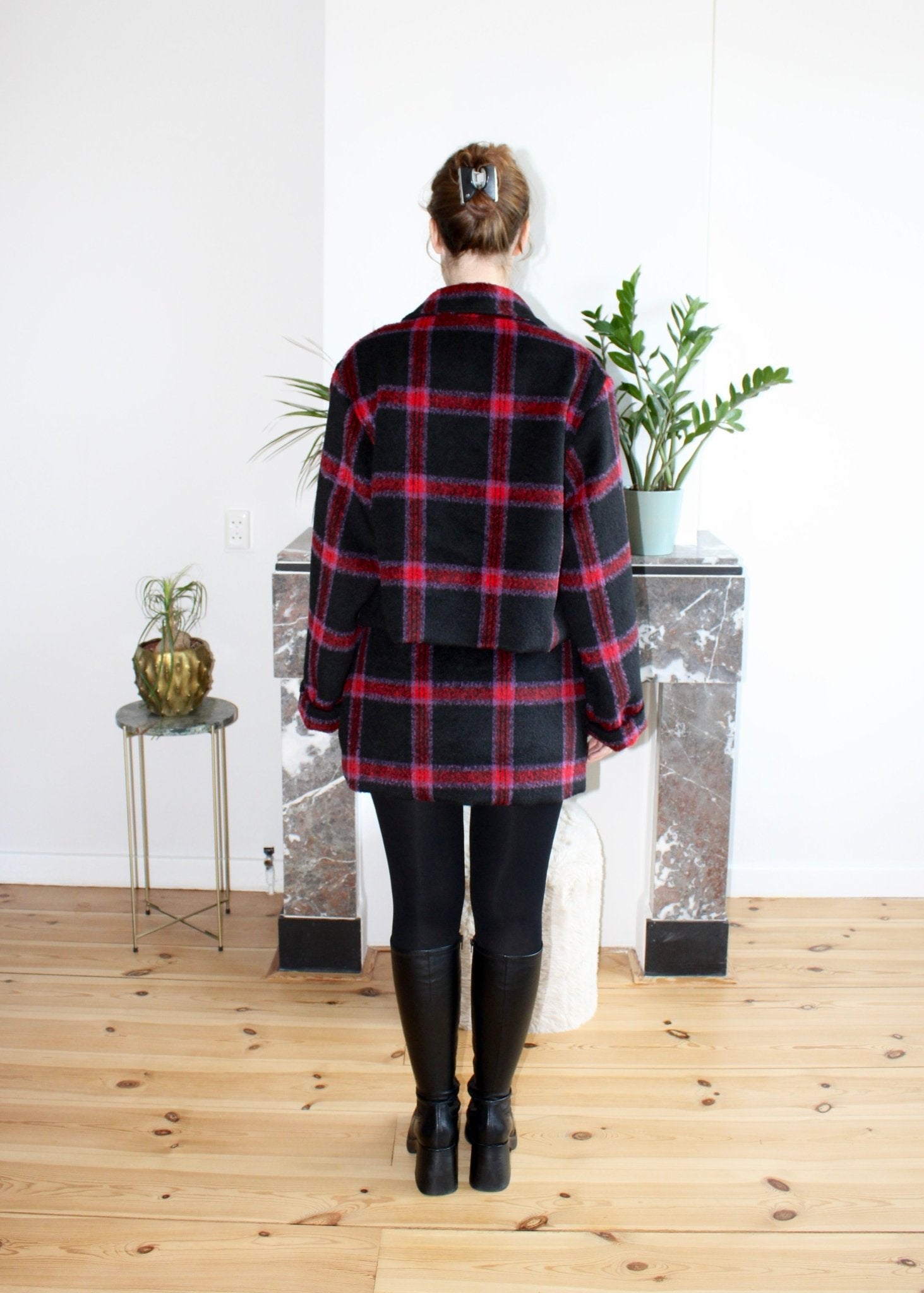 Gwen skirt wool plaid - Luci's Lemons
