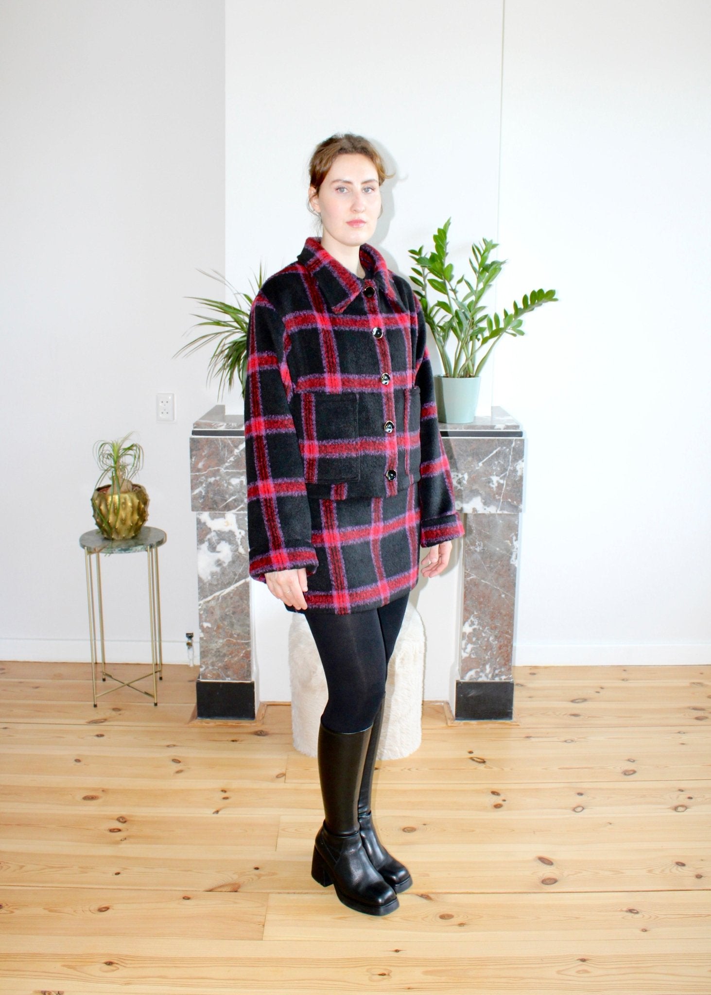 Gwen skirt wool plaid - Luci's Lemons